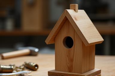 Wooden birdhouse starter kit