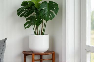 Modern mid-century plant stand